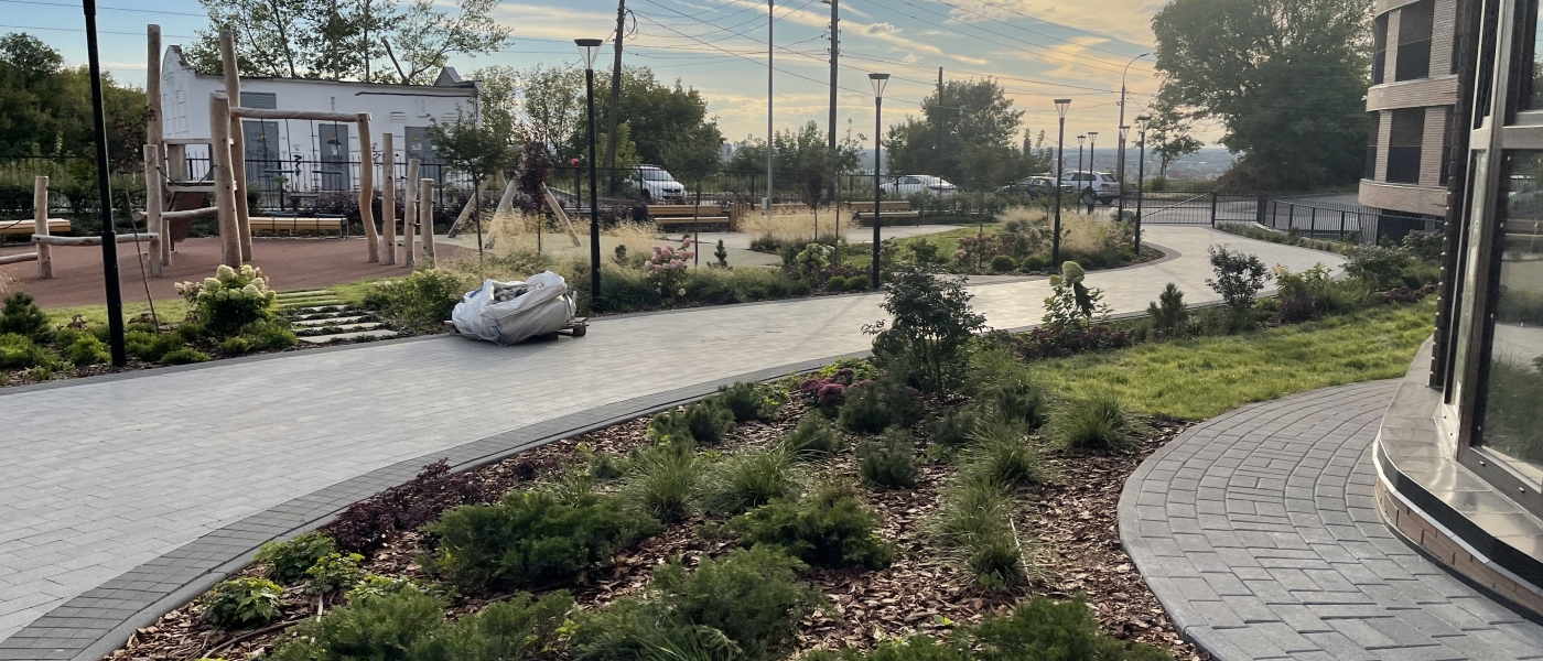 БЛАГОУСТРОЙСТВО клубный дом на ярославской